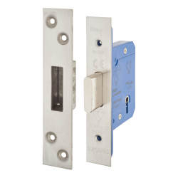 Altro BS3621 5 Lever Deadlock - 65mm Case - 44mm Backset - Satin Stainless Steel
