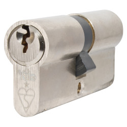 Yale 1 Star 6 Pin Kitemarked 70mm Euro Double Cylinder - 35 + 35mm - Pol Nickel - Keyed Alike - Pair