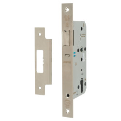 Arrone AR814 DIN Mortice Nightlatch - 88mm Case - 60mm Backset - Square - Satin Stainless Steel