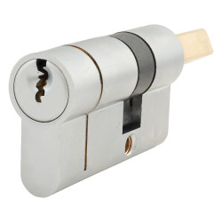 Eclipse Anti-Barricade 6 Pin Euro Single Cylinder - Satin Nickel - Master Keyed
