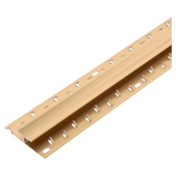 Dual Edge Carpet Door Bar Trim - 900mm Length - Gold Anodised