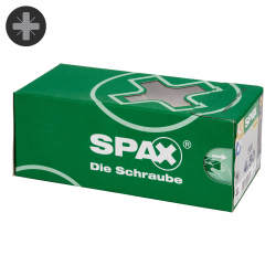 SPAX Yellox Pozi Countersunk Wood Screws Value Pack - 4.0 x 50mm - Yellow Zinc - Pack of 500