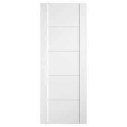 LPD Ladder 5 Panel Pre-Finished Laminate Semi-Solid Internal Door - 1981 x 686 x 35mm - White
