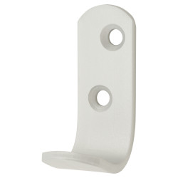 Touchpoint Single Coat Hook - 47 x 20mm - Aluminium - Pack of 10