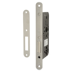 Arrone AR912 DIN Deadlock - 88mm Case - 60mm Backset - Radius - Satin Stainless Steel