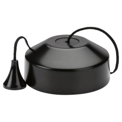 Knightsbridge Part M Compliant 10AX 2 Way Pull Cord Switch - Matt Black