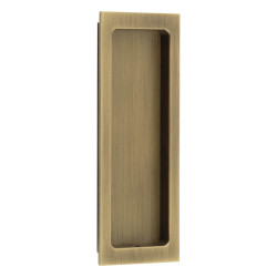 Burlington by Frelan Rectangular Flush Pull Handle - 150 x 55mm - Antique Brass