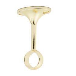 Touchpoint 25mm Hanging Rail Centre Bracket - Polished Brass