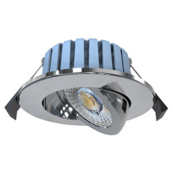 Forum Spa Eden 7W IP65 Fire Rated LED Dimmable Adjustable Downlight - 3/4/6000K CCT - Chrome