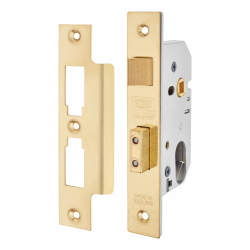 UNION Oval 2241 Sashlock - 65mm Case - 44.5mm Backset - Polished Brass