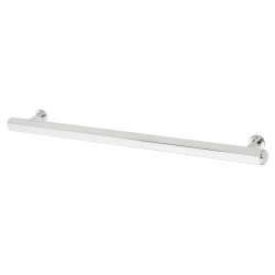 Alexander & Wilks Vesper Hex 14mm T-Bar Cabinet Pull Handle - 224mm Centres - Polished Chrome