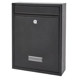 Burg Wachter Trent Mailbox - 260 x 340 x 88mm - Black