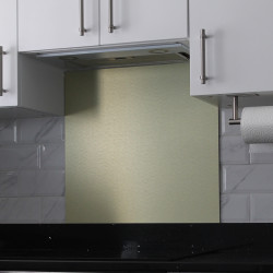 Altro Aluminium Kitchen Splashback - 900 x 750mm - Gloss Brushed Gold