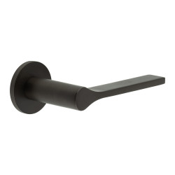 CRES by Frelan Dark Bronze Sprung Fire Rated Door Handles on Round rose - CR-105 Range
