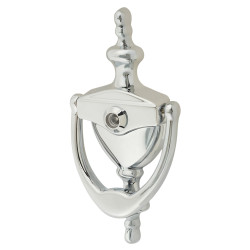 Arrone AR727K Traditional Urn Door Knocker With Viewer - 151 x 76mm - Polished Chrome