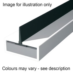 Pyroplex Single Centre Flipper Intumescent Strip - FD30 - 15 x 4 x 2100mm - White - Pack of 10