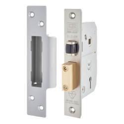 UNION 3K74 BS3621:2007 Mortice Sashlock - 80mm Case - 53mm Backset - Satin Chrome