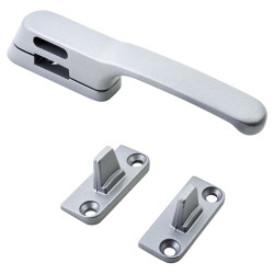 Fab & Fix Craftsman Casement Window Fastener - Reversible - Premium Satin Silver