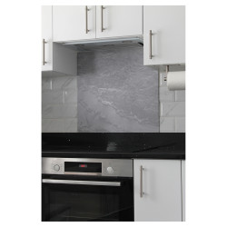 Altro Aluminium Kitchen Splashback - 900 x 750mm - Matt Light Slate