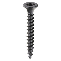 TIMCO Classic Pozi Countersunk Wood Screws - 4.0 x 30mm - Black Passivated - Pack of 200