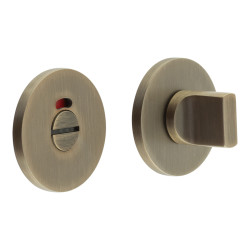 CRES by Frelan CRES802 Bathroom Turn & Release with Indicator - 54mm Diameter - Antique Brass