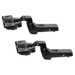 Blum CLIP Top Thick Door Soft Close Cabinet Hinge - 95° - Inset - Black Onyx - Pair