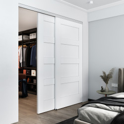 Klug Bi-Passing Sliding Door Kit - 1830mm Track - 68kg Max Door Weight - Aluminium