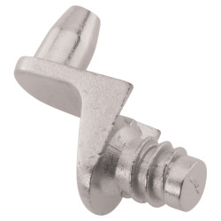 Shelf Support - 5mm Diameter - Peg Top - Polished Nickel - Pack of 50