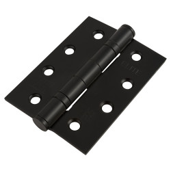 Altro Twin Ball Bearing Grade 13 Butt Fire Door Hinge - 100 x 76 x 3mm - Matt Black - Pair