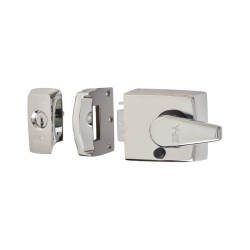 ERA BS8621:2007 Keyless Egress Nightlatch - 60mm Backset - Polished Chrome Case/Cylinder