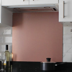 Altro Aluminium Kitchen Splashback - 900 x 750mm - Gloss Brushed Copper