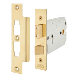 UNION 2026 Horizontal Bathroom Lock - 149mm Case - 51-127mm Backset - Polished Brass