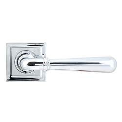 From The Anvil Polished Chrome Door Handles on Square Rose - Newbury Range