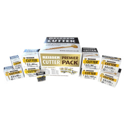 Reisser Cutter Pozi Countersunk Wood Screws Premier Trade Pack - Yellow Zinc - Pack of 1200