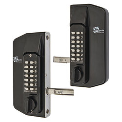 Borg BL3130 External Marine Grade Easicode Pro Push Button Gate Back to Back Code Lock - Black