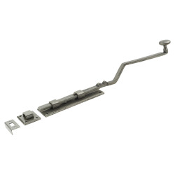 Olde Forge Long French Door Bolt - 380 x 48mm - Pewter