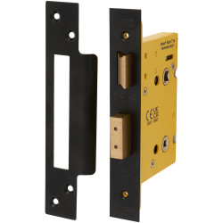Altro Architectural Bathroom Lock - 78mm Case - 57mm Backset - Square - Matt Black