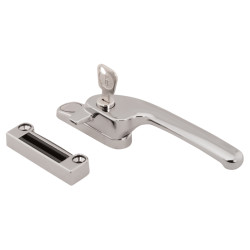 Fab & Fix Guru Breakseal Locking Casement Window Fastener - Right Hand - Bright Chrome