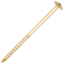 SiDAX Timber Frame Screws Wafer Head - 6.7 x 125mm - Yellow Zinc - Pack of 50