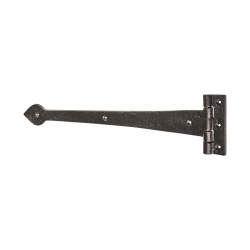 Elan Tudor Plain Door Tee Hinge - 460 x 105mm - Metalized Antique Black Iron
