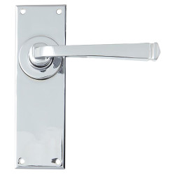 From The Anvil Polished Chrome Latch Door Handles - Avon Range - 152 x 48mm