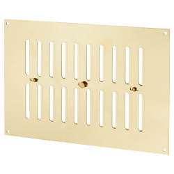 Hampstead Hit & Miss Vent - 242 x 165mm - Polished Brass