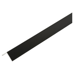 Rothley 1000mm Plastic Angle - Equal Sided - 20 x 20 x 1mm - Black