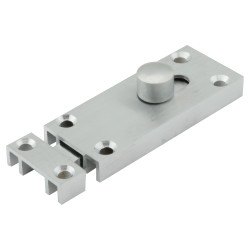 Jedo Bathroom Slip Straight Barrel Bolt - 65 x 25mm - Satin Chrome