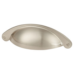 Altro Chest Drawer Cabinet Cup Handle - 64mm Centres - Satin Nickel