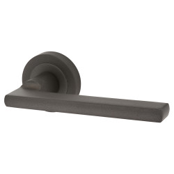 Carlisle Brass Matt Bronze Door Handles on Round Rose - Trentino Range
