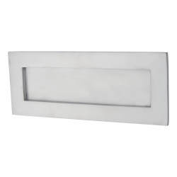 Letter Plate - 254 x 102mm - Satin Chrome