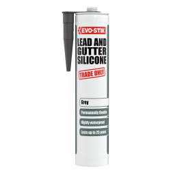 Evo-Stik Lead & Gutter Silicone - 290ml - Grey