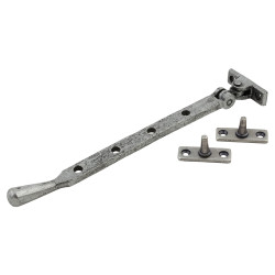 From The Anvil Pear Drop Casement Window Stay - 10"/254mm Length - Pewter