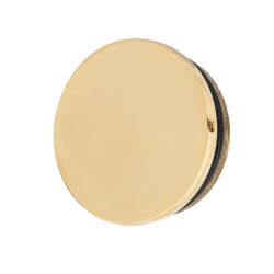 38mm Solid Brass Flat End Cap - Polished